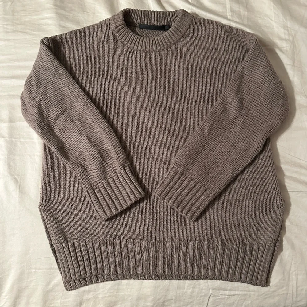 *Like New* Jenni Kayne Boyfriend Crewneck - Small - Taupe - Picture 1 of 10